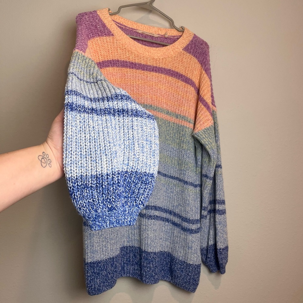 Soft Surroundings Multicolor Striped Sweater - Picture 4 of 6